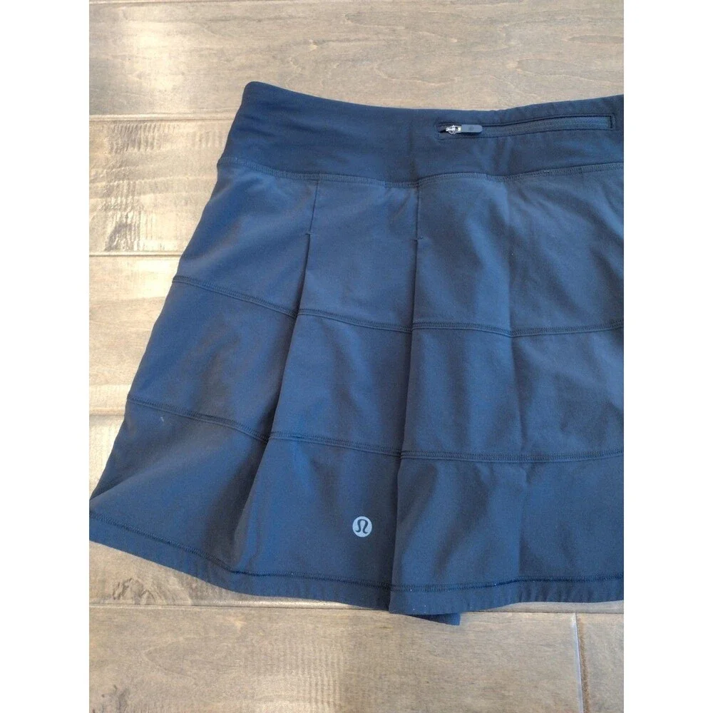 LULULEMON Women's EUC black Pace Rival tennis Skirt Skort - size 10